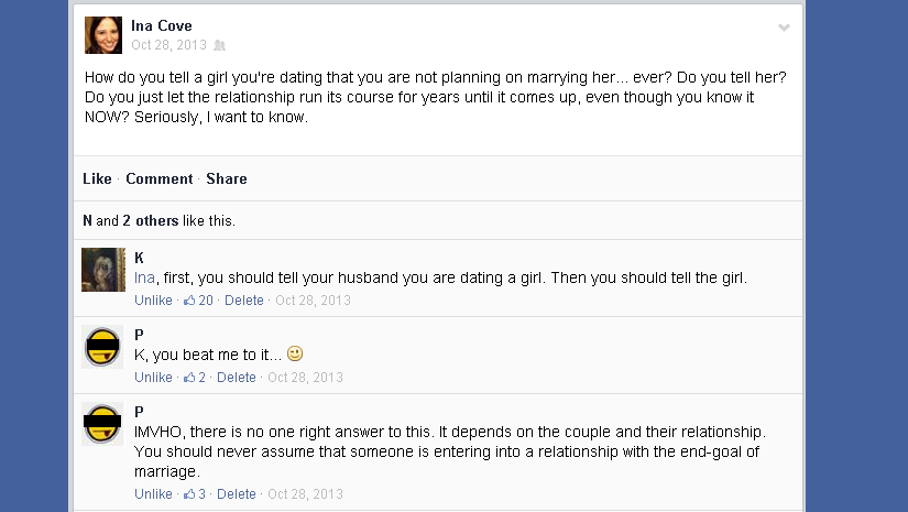Why won’t he marry me?